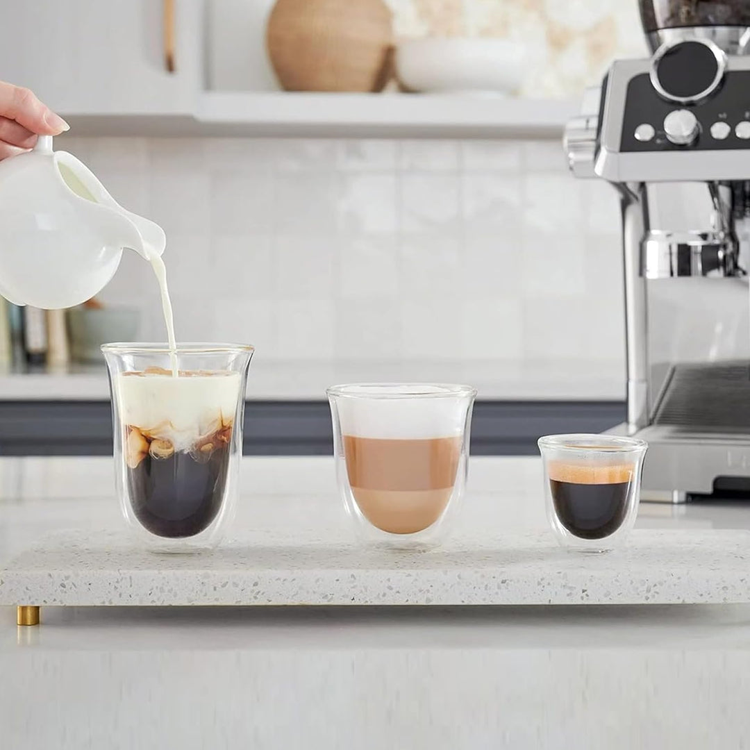 De'Longhi 5513296671 DLSC302 Delonghi Fancy Box Thermogläser, aus Glas, 1 liters , 6er-Set, transpar