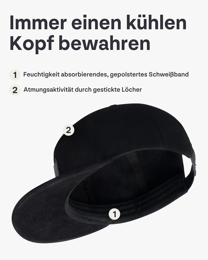 Johnny Urban Cap Herren &amp; Damen Schwarz - Dean, Schwarz