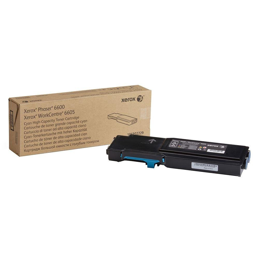 Xerox XFX Toner cyan 6600/6605 hohe Kapazität 6.000 Seiten 1er-Pack, 106R02229, XXL cyan Toner, cyan