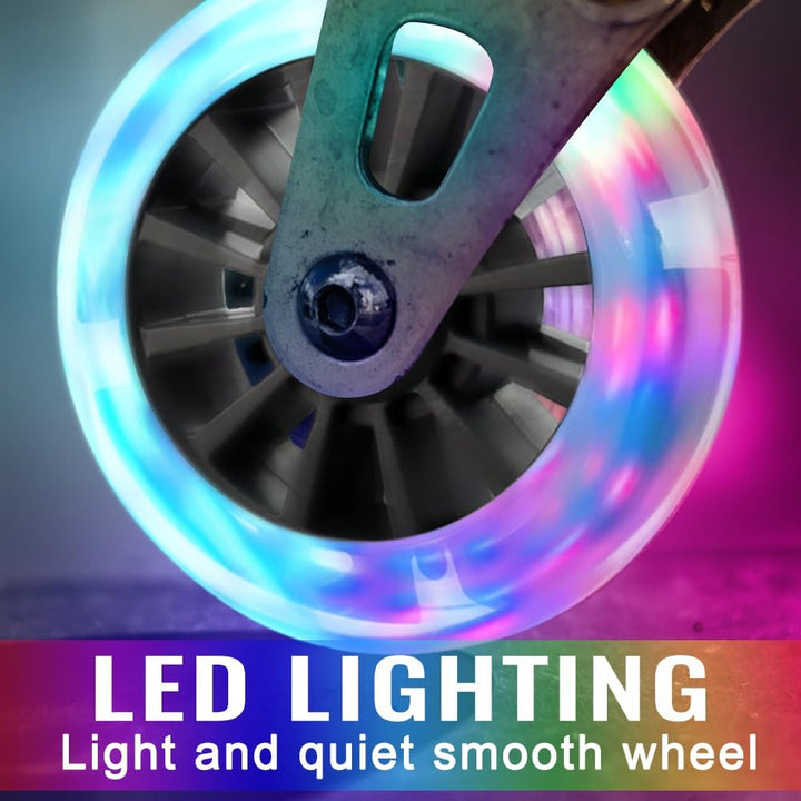 Freestyle-Rollerrad, 2 Stück, beleuchtet, mit LED-Blinklicht, 120 mm, Roller-Reifen mit ABEC-7-Kugel