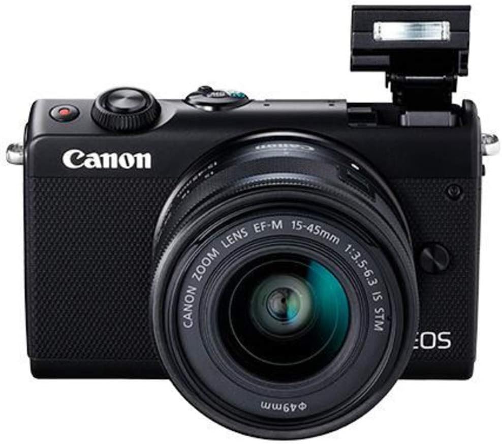 Canon EOS M100 SLR Digitalkamera - mit Objektiv (24,2 MP, Dual Pixel CMOS AF, DIGIC 7, Full-HD, Touc
