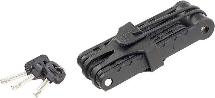 AGT Faltbügelschloss: 2er Pack Fahrrad- & Motorrad-Faltschloss, 3,5-mm-Stahl, 97 cm (Fahrradfaltschl