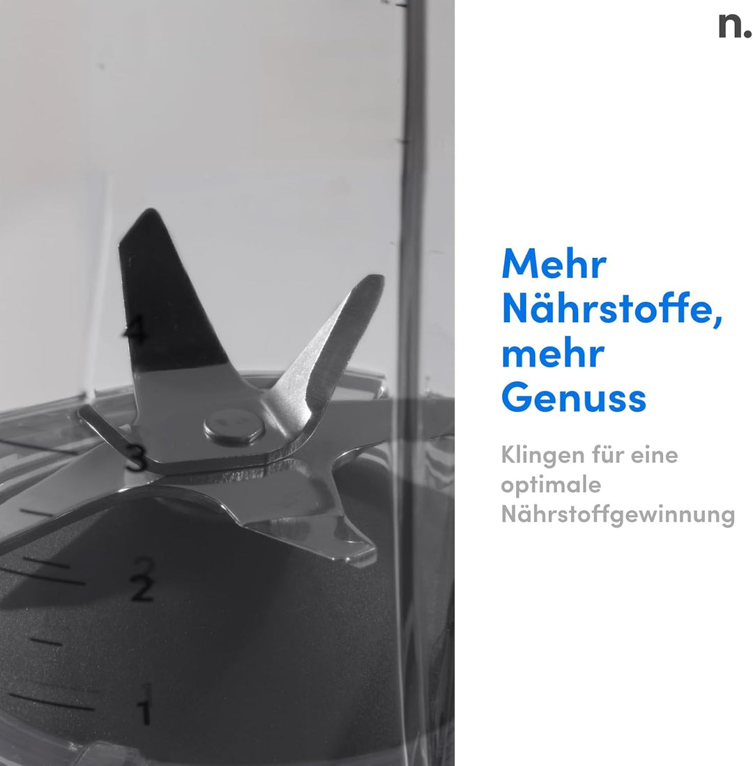 nutribullet Standmixer,1.200 Watt Leistung, 19.500 Umdrehungen/Minute, 1,8 L BPA-freier Krug, 2 Gesc