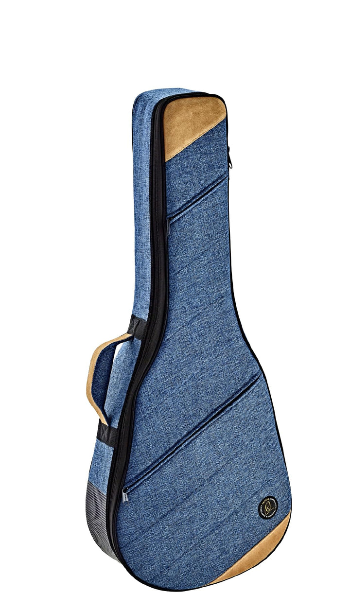 Ortega Guitars gepolstertes Soft Case - für 3/4 Akustikgitarren - Leinen, Baumwolle, Veloursleder -