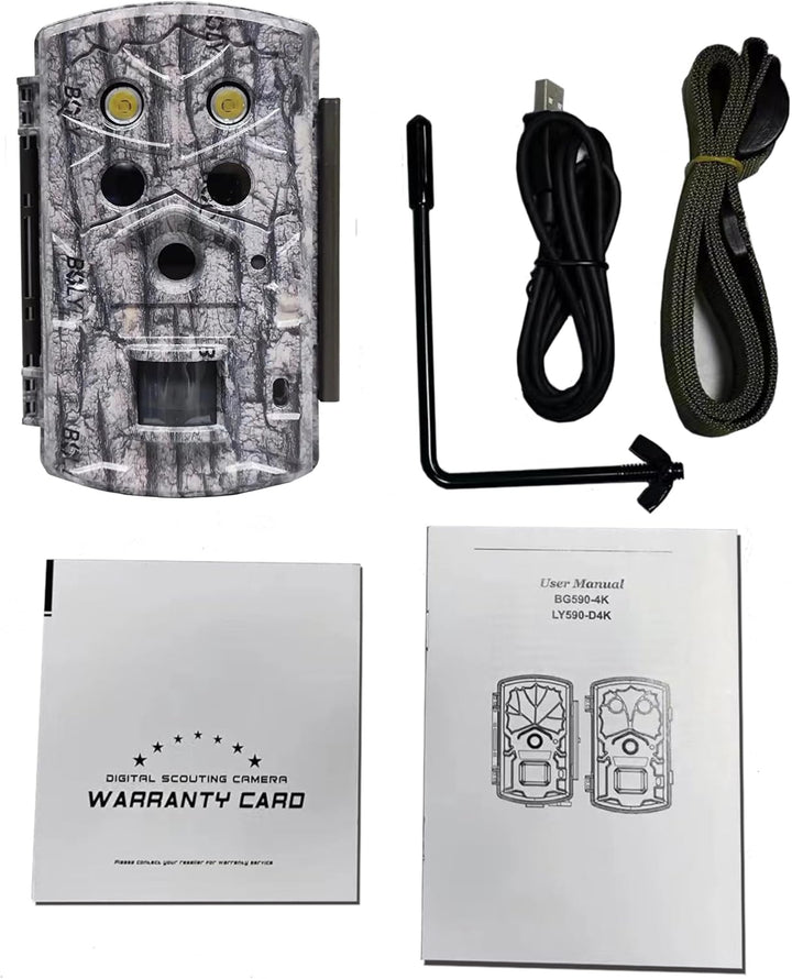 Wildlife Wildkamera 45 MP 4K FHD Jagdkamera 30,5 m Erfassungsreichweite 40 Stück 940 nm IR-LEDs mit