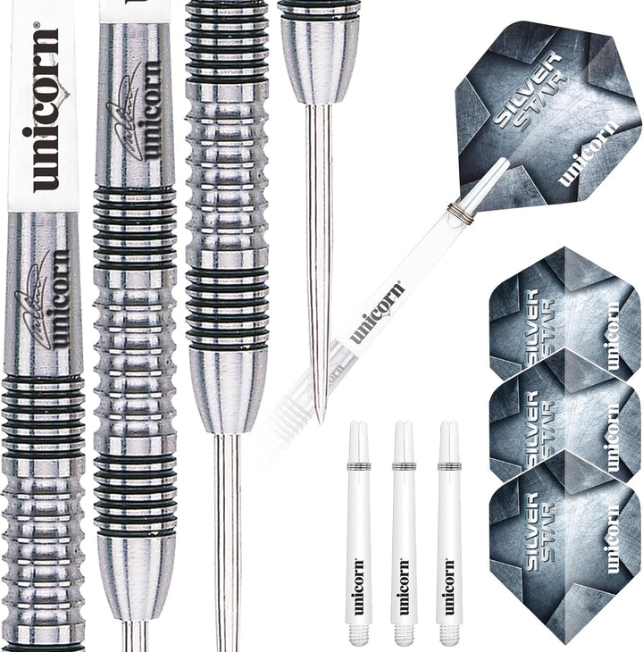 Unicorn Michael Smith, Silver Star Steel Dart 26 g Silber, 26 g Silber