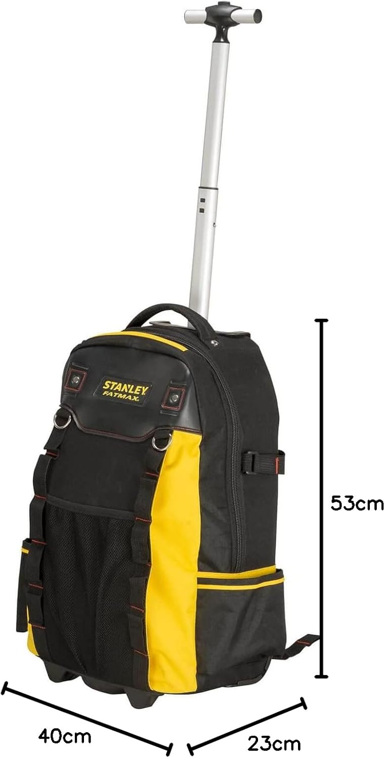 Stanley FatMax 1-79-215 Werkzeugrucksack, wasserdichter Kunststoffboden, atmungsaktive Polsterung, s