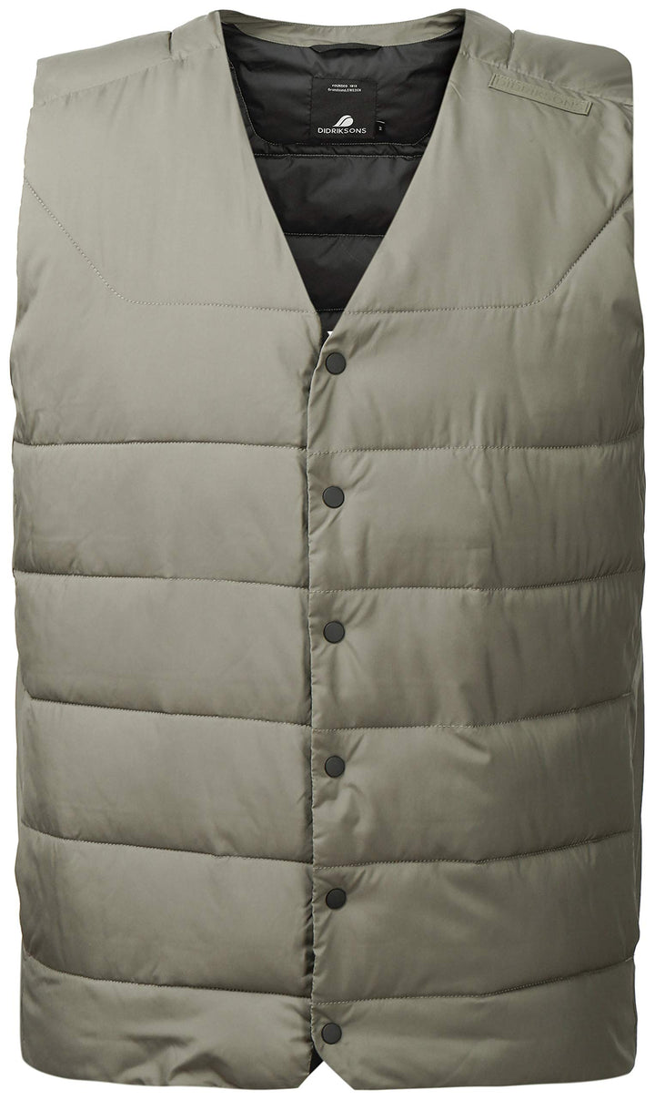Didriksons Herren Outdoorweste Weste Vidar USX Vest wärmend isolierend 202 Dusty Olive M, 202 Dusty