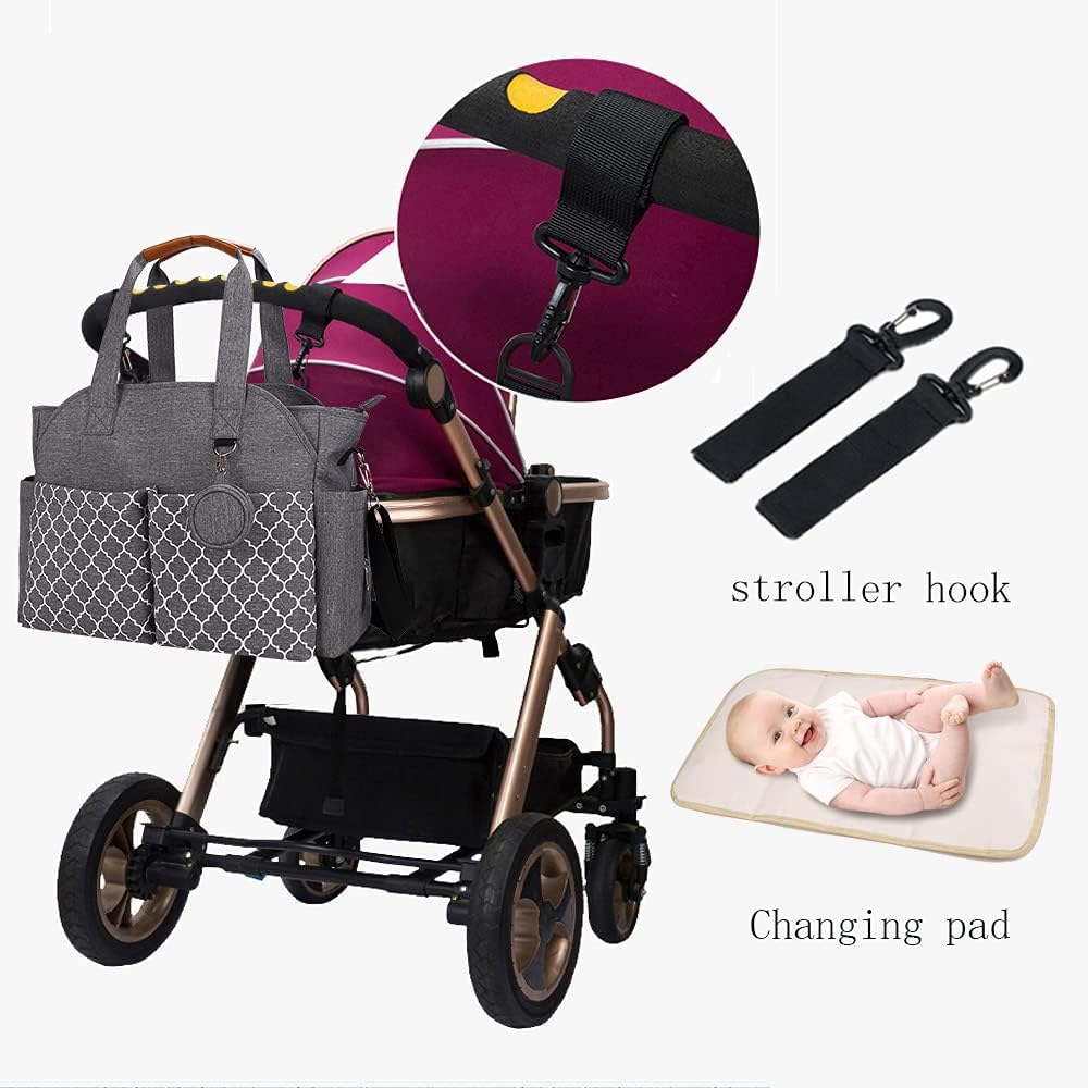 Wickeltasche Tote Baby Wickeltasche Grosse Babytaschen für Mama mit Wickelstation Multifunktions Rei