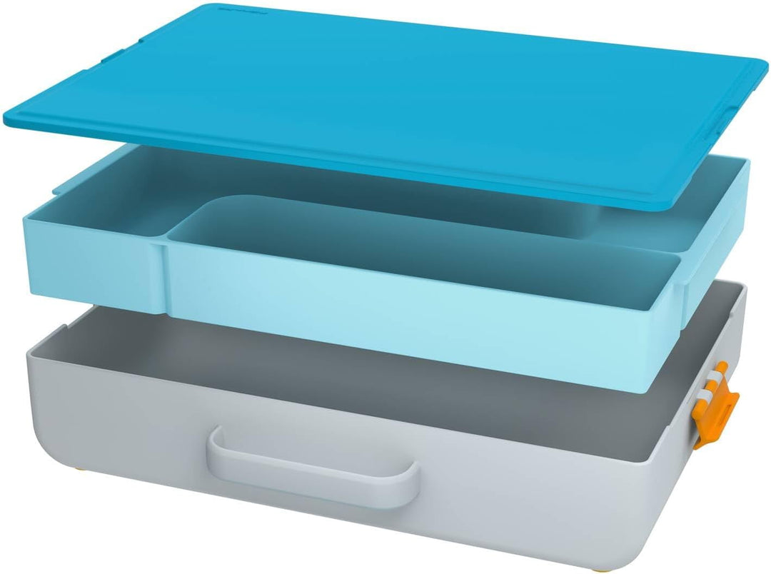 Fiskars Kreativ-Toolbox für Kinder ab 5 Jahren, Mobile Bastelwerkstatt für kleine Künstler*innen, Au