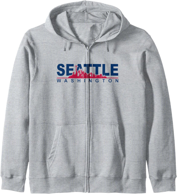 Seattle Washington Cityskype - Skyline von Seattle Kapuzenjacke