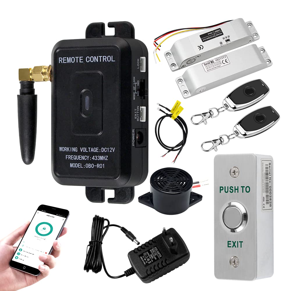 QTTYELOK WiFi Tuya Access Control Home Security System Kit 433Mhz Wireless Tor Türöffner Smartphone
