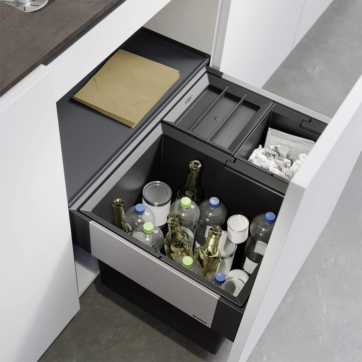 BLANCO SELECT II XL 60/3 | Kunststoff, Aluminium | 60er Unterschrank | Auszugssystem zur Frontanbind