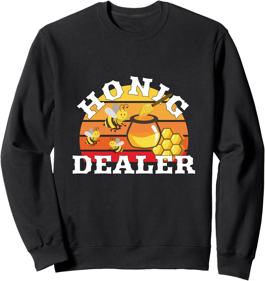Lustige Bienen Motiv - Honigdealer Sweatshirt