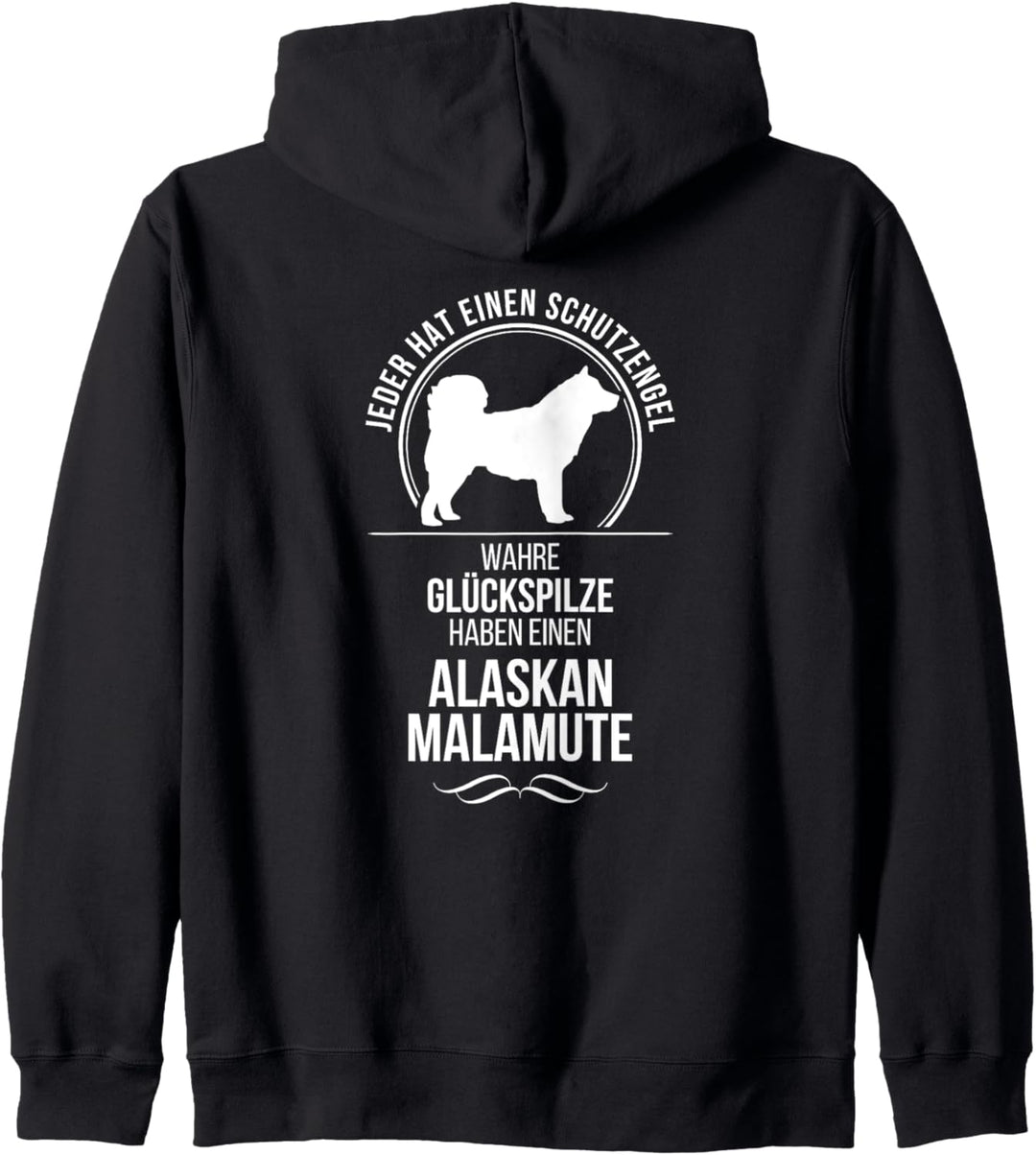 Alaskan Malamute Schutzengel Hund Hundespruch Hunde Kapuzenjacke