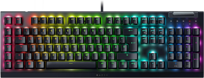 Razer BlackWidow V4 X (Green Switch) - Mechanische Gaming-Tastatur mit Razer Chroma RGB (Mechanische