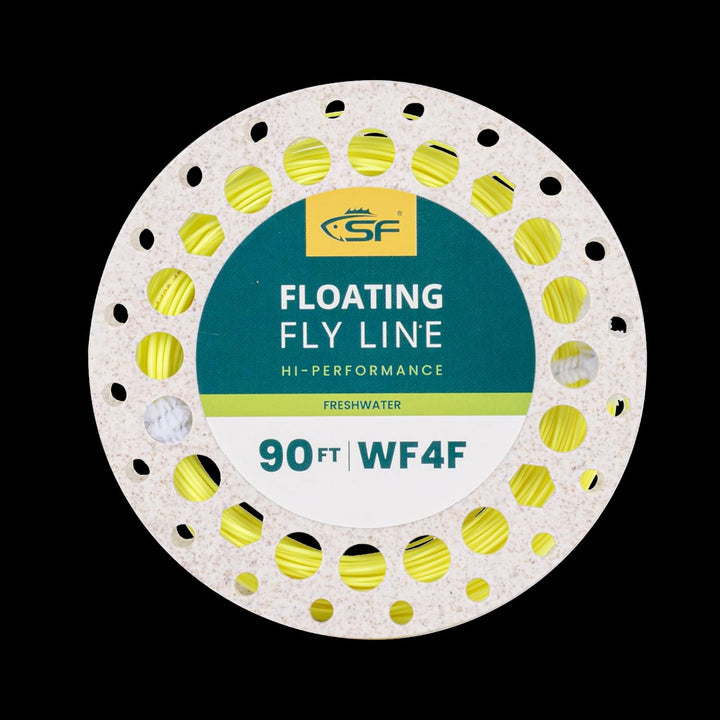 SF Angelschnur für Süsswasser WF4 5 6 7 8 9S IPS3/IPS5 vollständig sinkend Fluo Gelb WF6F 90FT, Fluo