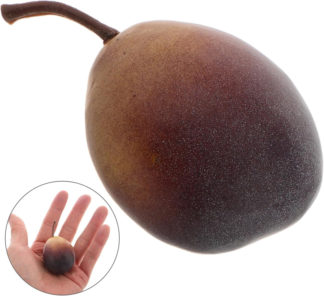 Yardwe 6 Stück Künstliche Pflaumen Lebensechte Deko Früchte für Vasen Tischdekoration und Raumgestal