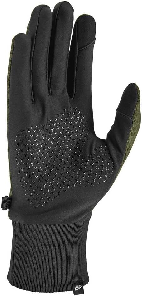 Nike Unisex – Erwachsene Tech Fleece Handschuhe Small/Medium Grün,Schwarz, Small/Medium Grün,Sc