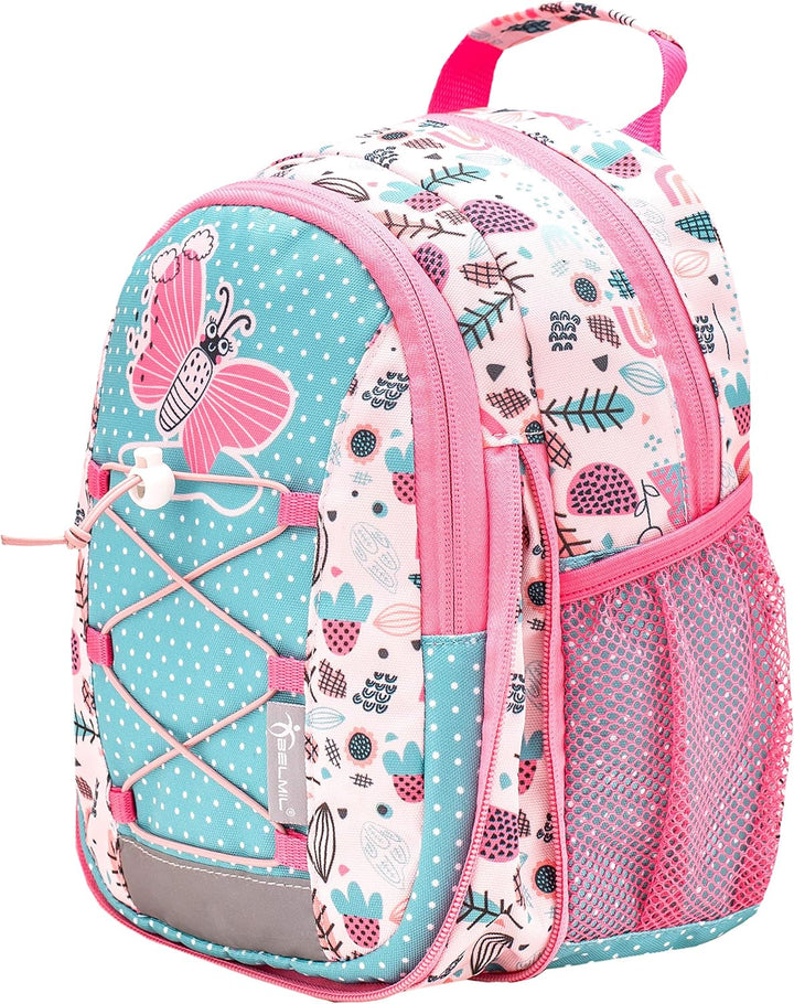 Belmil Kinderrucksack Mädchen für 1-3 Jährige - Super Leichte 290 g/Kindergarten/Krippenrucksack Kin