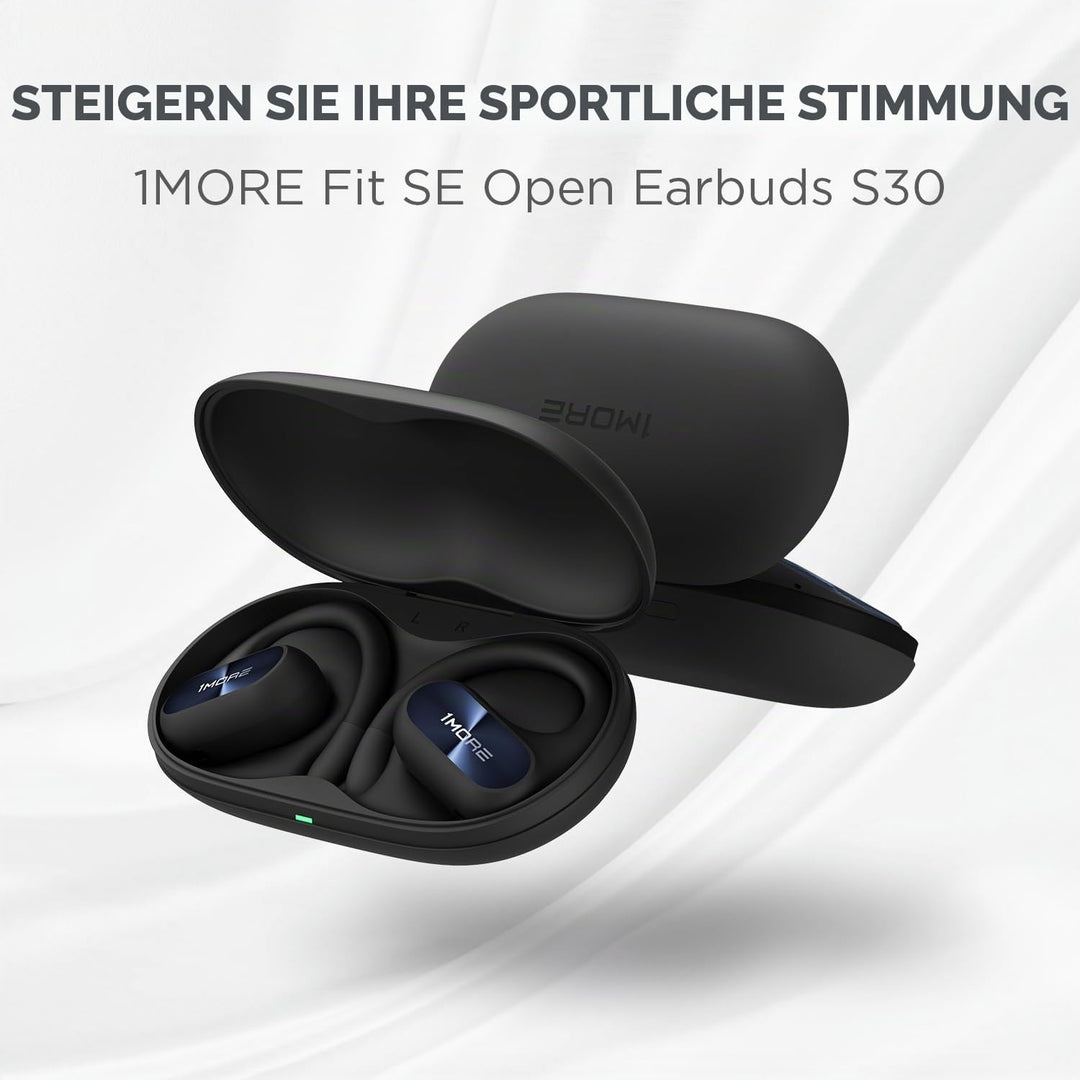 1MORE Fit SE S30 Open Ear Kopfhörer, 5.3 Bluetooth Kabellose Headphones mit 4 mikrofon, Earbuds mit