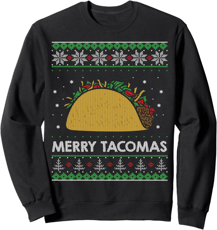 Taco Funny Ugly Christmas Sweater Style Sweatshirt