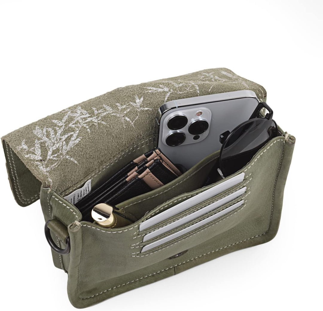 Lois - Umhängetasche Damen Leder - Umhängetasche Leder Damen mit verstellbarem riemen - Kleine Umhän