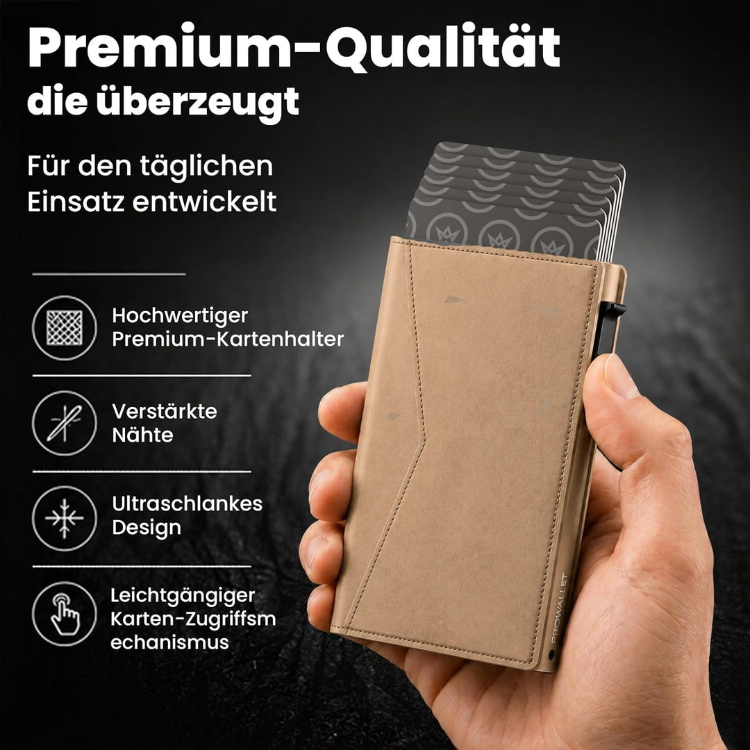 ProWallet Slim 6,7cm, 10,5cm, 1,4cm Beige, 6,7cm, 10,5cm, 1,4cm Beige