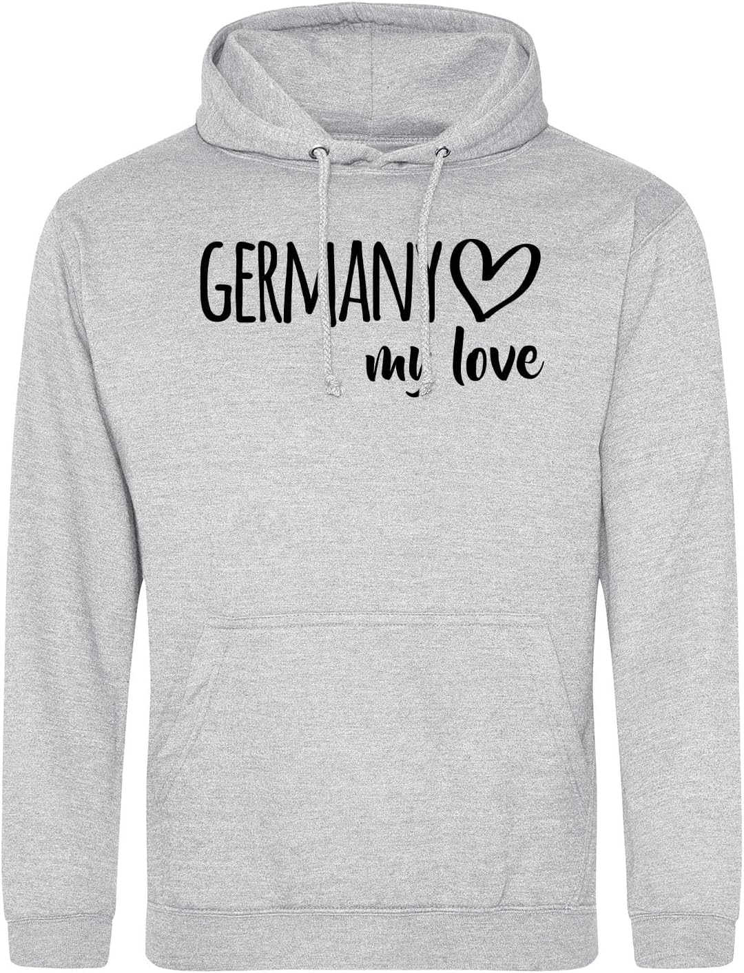 Huuraa Unisex Hoodie Germany My Love Pullover Vegan Grösse S-3XL für alle die Deutschland lieben Ges