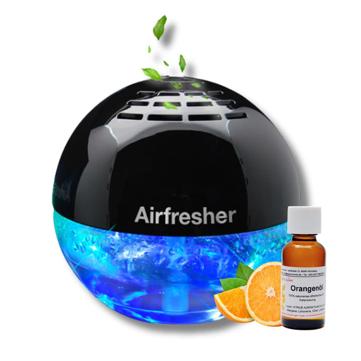 Aspira LURA Lufterfrischer mit Ionisator mit Orangen Öl, Airfresher Bowl Duftzerstäuber für bis zu 2