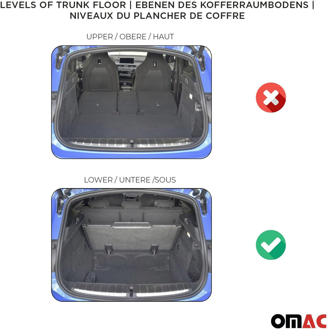 OMAC Kofferraumwanne Laderaumwanne kompatibel mit Dacia Sandero 3 2021-2026 Gummi TPE Schwarz