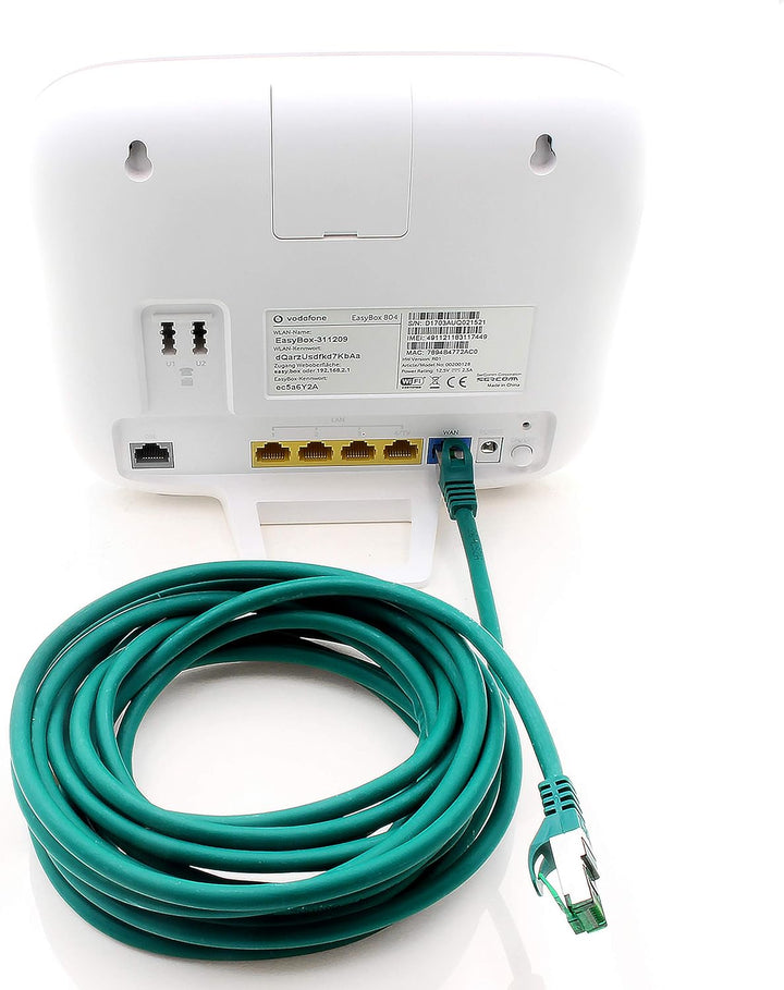 1aTTack.de Cat7 Netzwerkkabel 5m - Blau - 5 Stück - Cat 7 Ethernetkabel Lankabel Lan 10Gbits Patchka