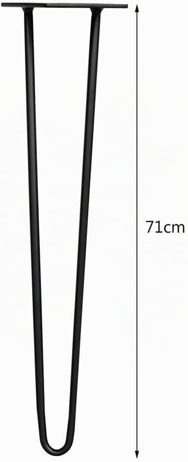 Melko 4 Stück Hairpin Legs Haarnadel Tischbeine aus 12mm Stahl Tischfuss inkl. Bodenschoner | Höhe 7