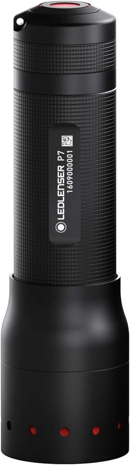 Ledlenser, P7 Taschenlampe mit Advanced Focus System Schwarz, Schwarz