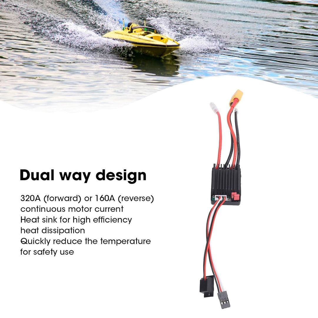 320A Brushed ESC Geschwindigkeitsregler, Geschwindigkeitsregler mit XT60-Anschluss für 390, 540, 550