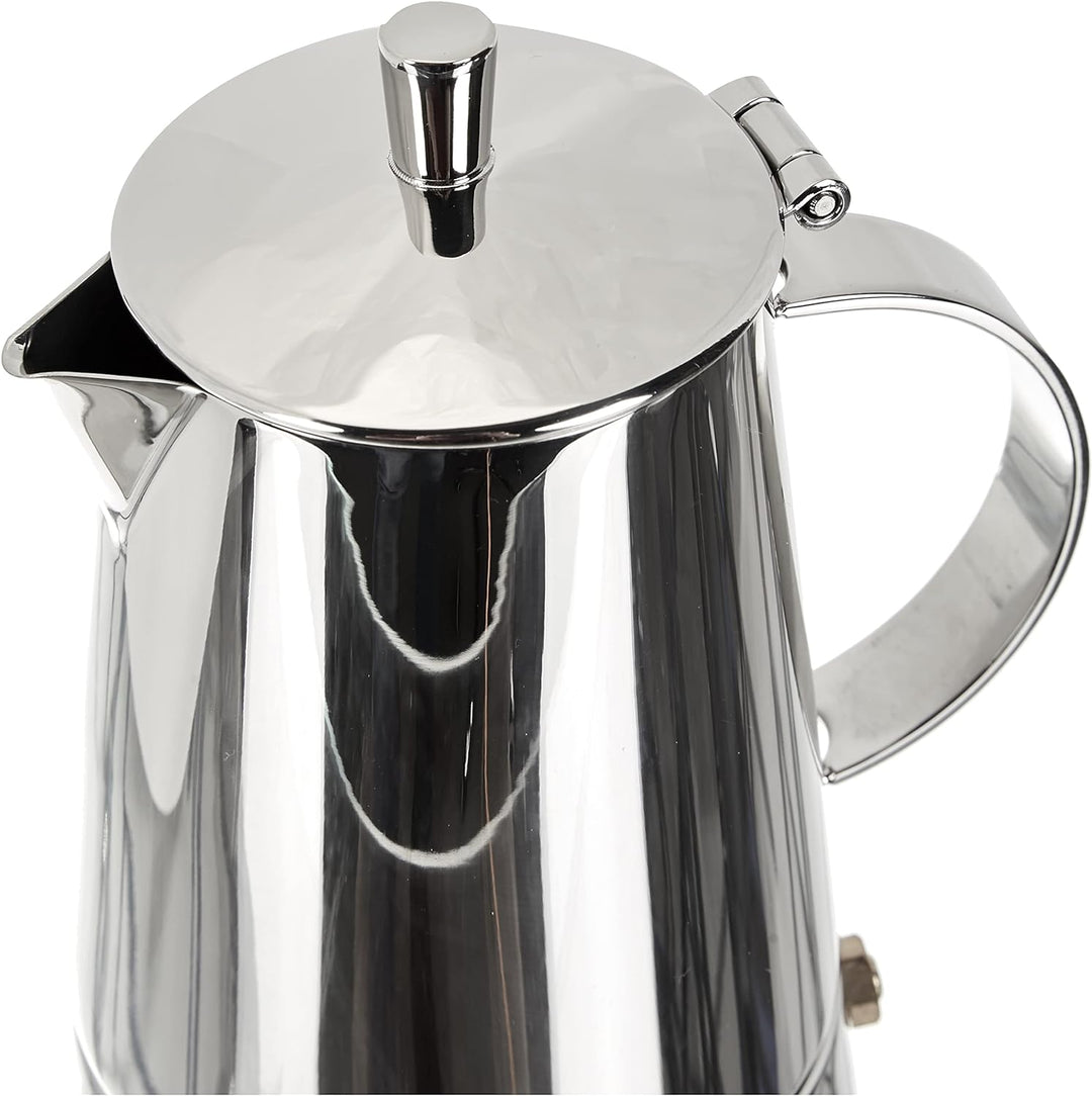 Cilio 202113 Espressokocher Treviso 4 Tassen, Edelstahl, Induktion geeignet, 4 Tassen