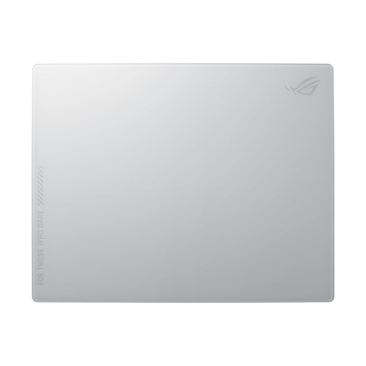 ASUS ROG Moonstone Ace L White Gaming-Mauspad (gehärtetes Glas, Rutschfester Boden aus Silikon, 500