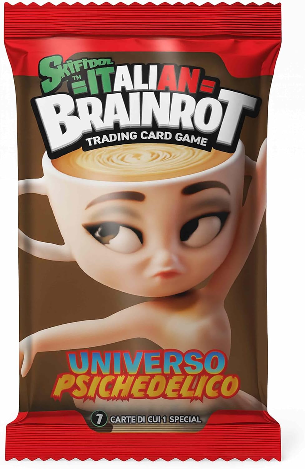 SKIFIDOL ITALIAN BRAINROT Exklusives Album + 5 versiegelte Beutel à 7 Karten - Trading Card Game Kol