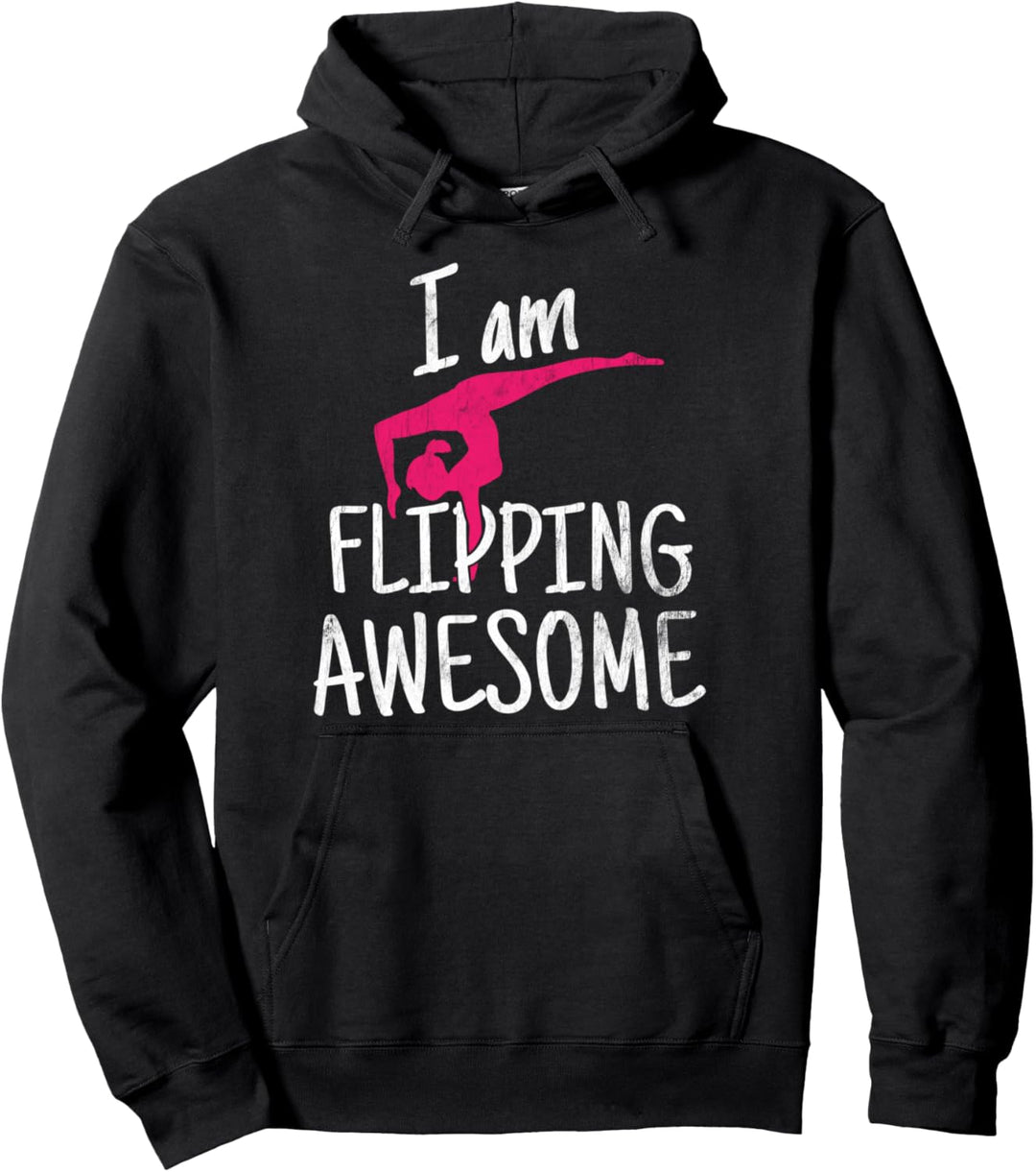 Flipping Awesome Akrobatik Turnen Turnerin Gymnastik Pullover Hoodie