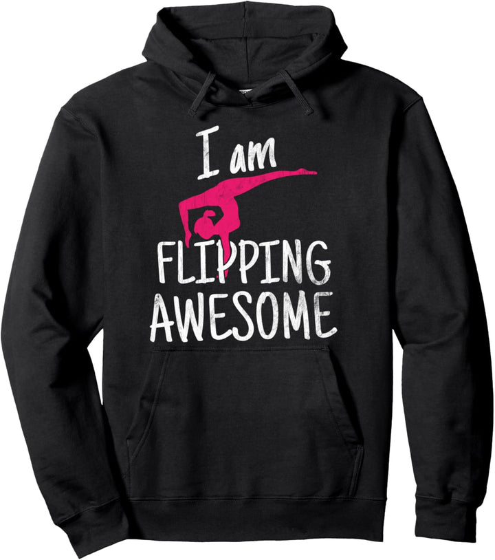 Flipping Awesome Akrobatik Turnen Turnerin Gymnastik Pullover Hoodie