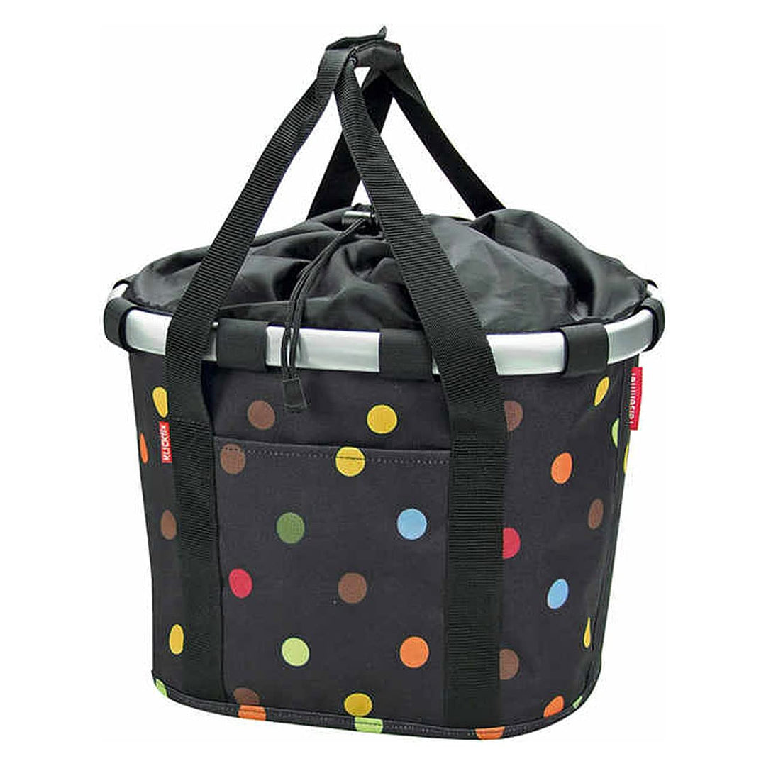 KLICKfix Damen Fahrradkorb Dots Single, Dots Single