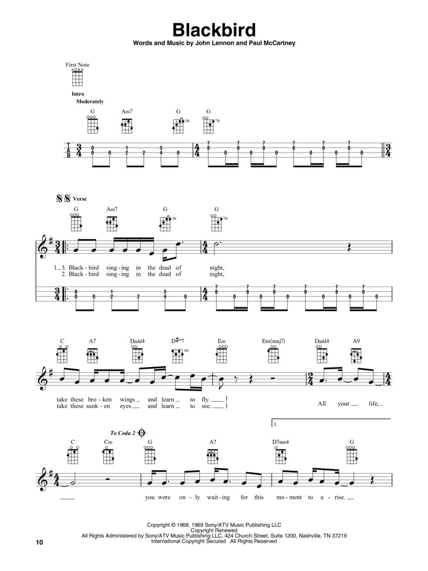 The Beatles: For Baritone Ukulele: Songbook für Ukulele. 20 Classic Songs, Taschenbuch