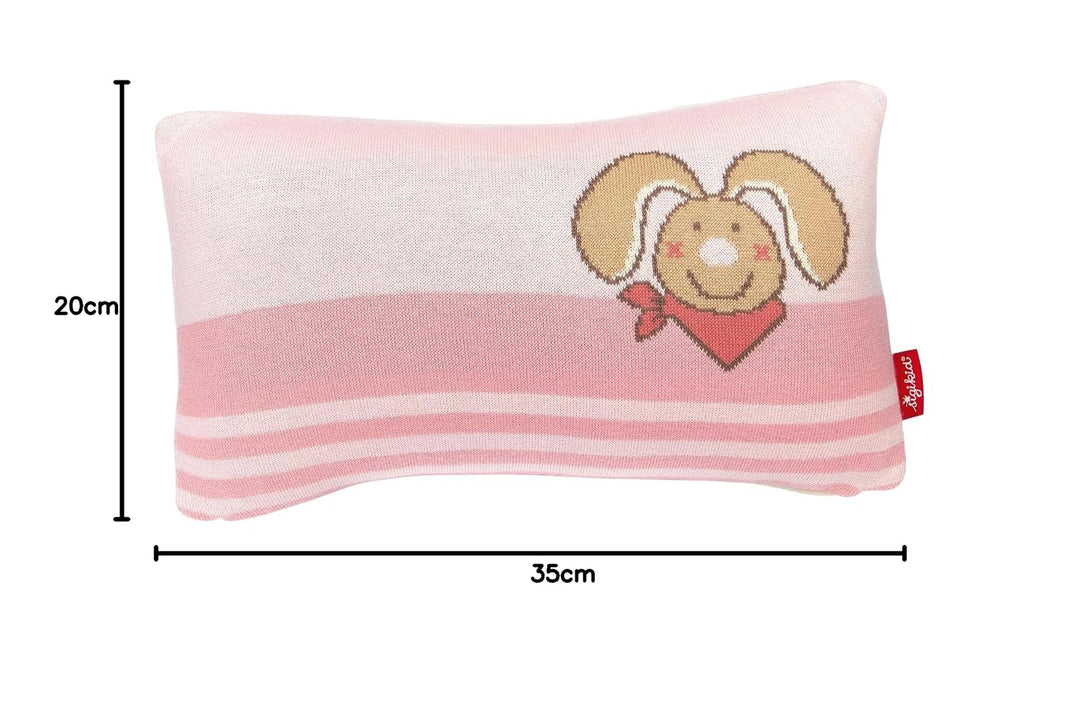 sigikid Strickkissen Häschen DubbiDuu, Kuschelkissen zum Spielen und als Deko im Kinderzimmer Bezug