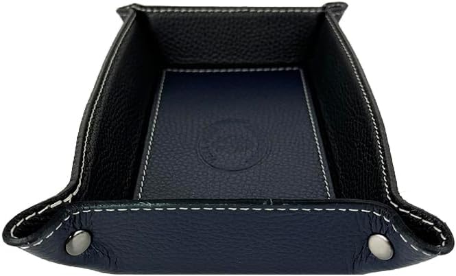 FrasiBags Taschenleerer Leder - Vide Poche - Ledertablett Organizer, Praktische rechteckig Aufbewahr