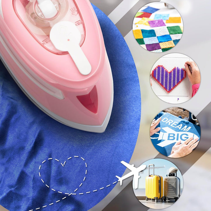 Duronic SI4 PW Mini Reisebügeleisen, 420W Mini Bügeleisen, Dampfbügeleisen 30ml Wassertank, kleines