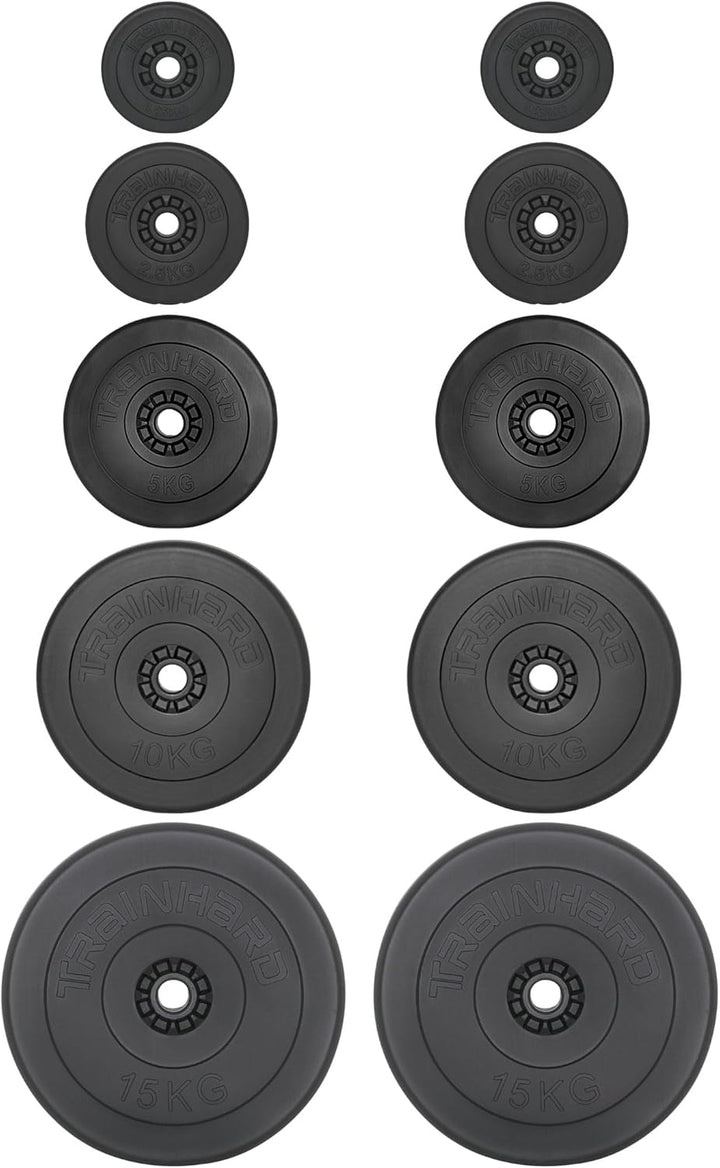25kg - 110kg Hantelset Hantel Set Langhantel Hantelstange mit Gewichten Hantelscheiben