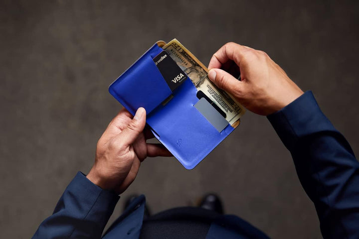 Bellroy Apex Note Sleeve – (Vorgeformte Leder-Brieftasche, RFID-Schutz) - Indigo, Indigo