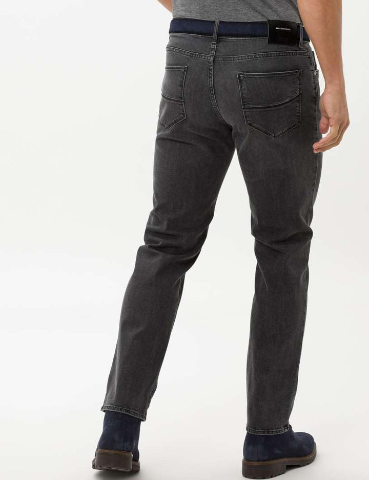 BRAX Straight Jeans Cadiz 5-Pocket Premium Flex dunkelblau 29W / 32L Grey Used, 29W / 32L Grey Used