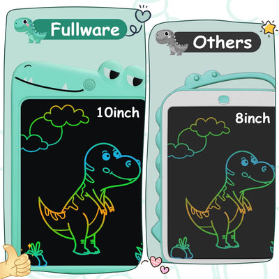 Fullware LCD Schreibtafel Kinder, 10 Zoll Maltafel Zaubertafel Dinosaurier Einhorn Spielzeug, Geburt