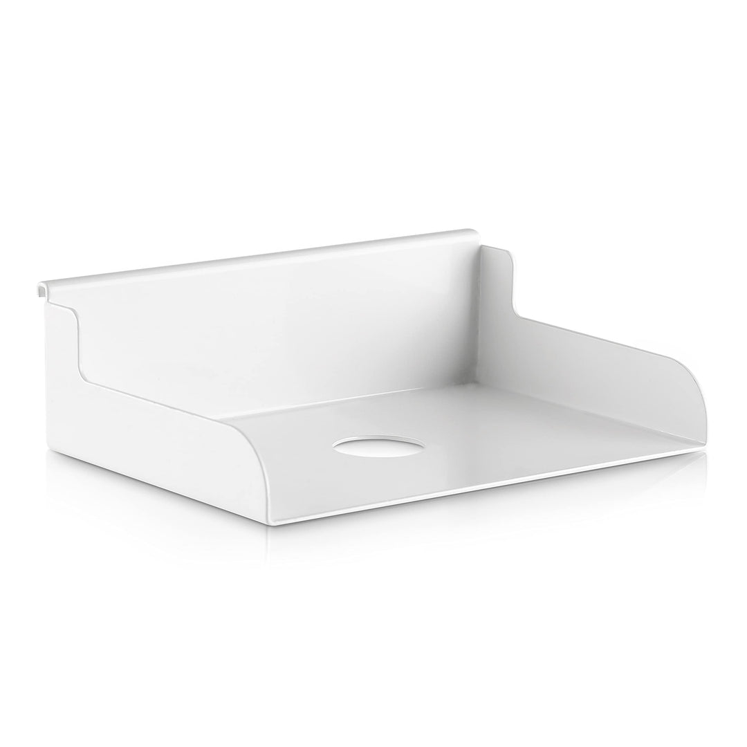 InLine Slatwall -  Ablage klein, Dokumentenablage, Zubehör für das Slatwall System, 18x12x5,5cm weis